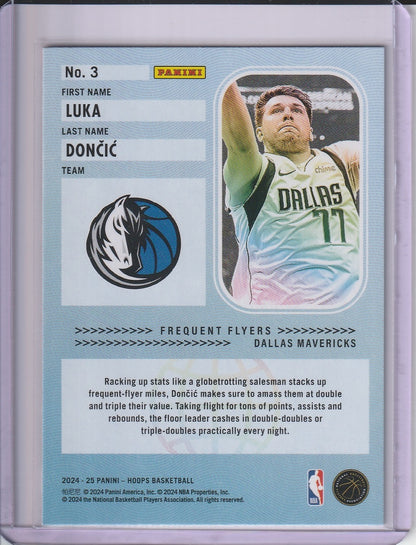 2024-25 Panini Hoops Basketball - Luka Doncic 'Frequent Flyers'