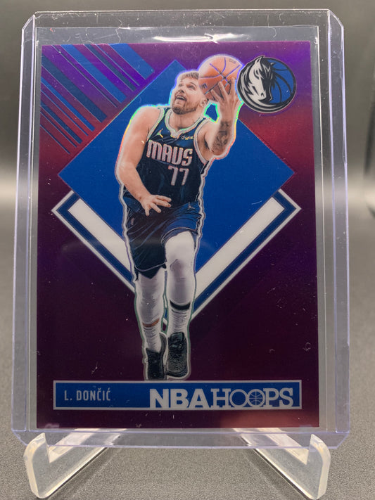 2024-25 Panini Hoops Basketball - Luka Doncic ‘Tribute Purple Holo’ /249