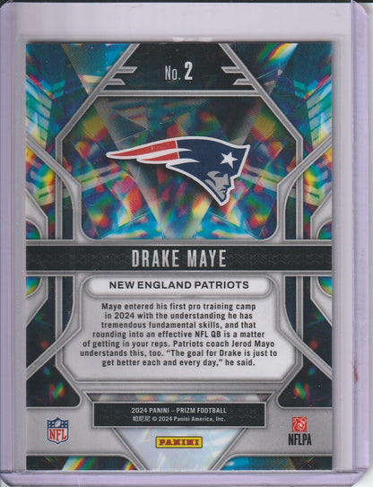 2024 Panini Prizm Football - Drake Maye 'Prizmatic' RC Rookie