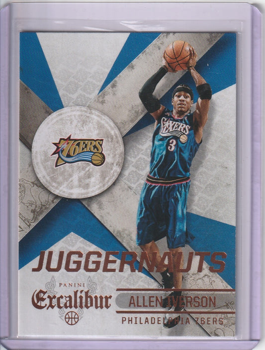 2014-15 Panini Excalibur Basketball - Allen Iverson 'Jugernauts'