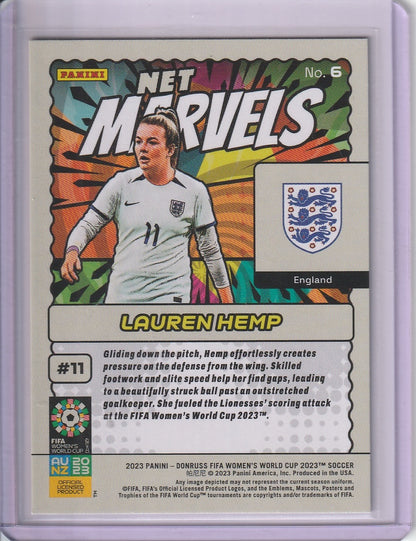 2023 Panini Donruss Fifa Womens World Cup 2023 - Lauren Hemp 'Net Marvels' RC Rookie