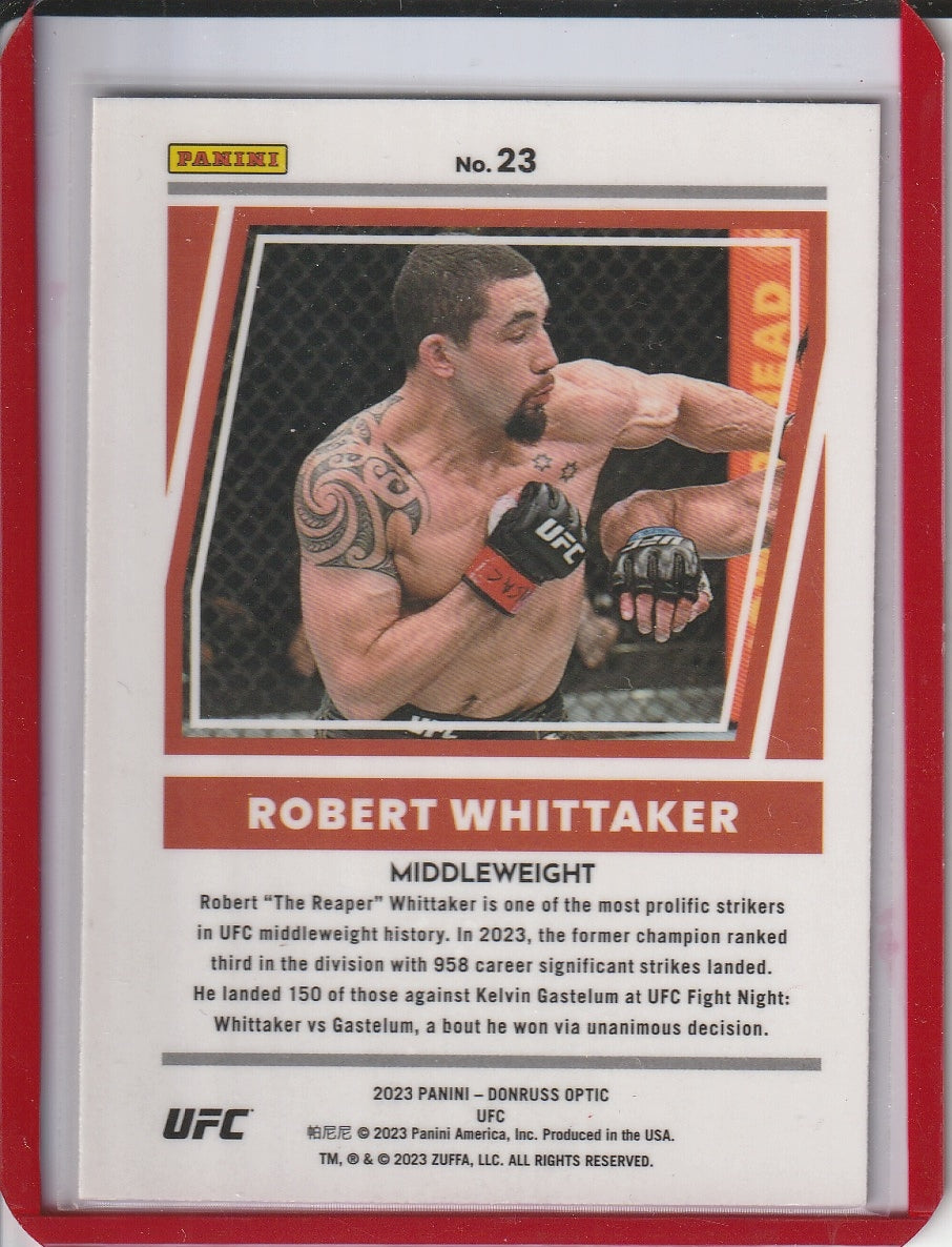2023 Panini Donruss Optic UFC - Robert Whittaker 'Dominators'