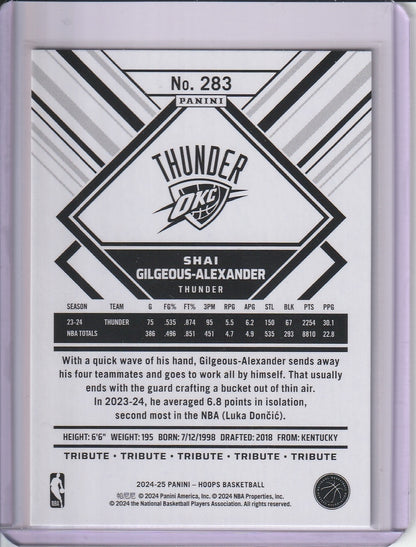 2024-25 Panini Hoops Basketball - Shai Gilgeous-Alexander 'Tribute'