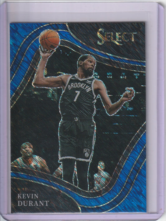 2021-22 Panini Select Basketball - Kevin Durant 'Courtside' Blue Shimmer