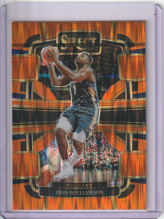 2023-24 Panini Select Basketball - Zion Williamson 'Orange Flash'