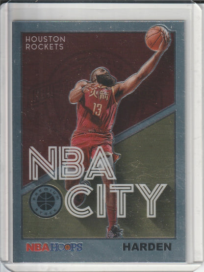 2019-20 Panini Hoops Premium Stock Basketball - James Harden 'NBA City'