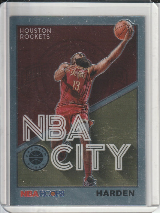 2019-20 Panini Hoops Premium Stock Basketball - James Harden 'NBA City'