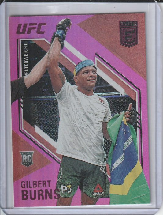 2021 Panini Chronicles Elite UFC - Gilbert Burns 'Pink' RC