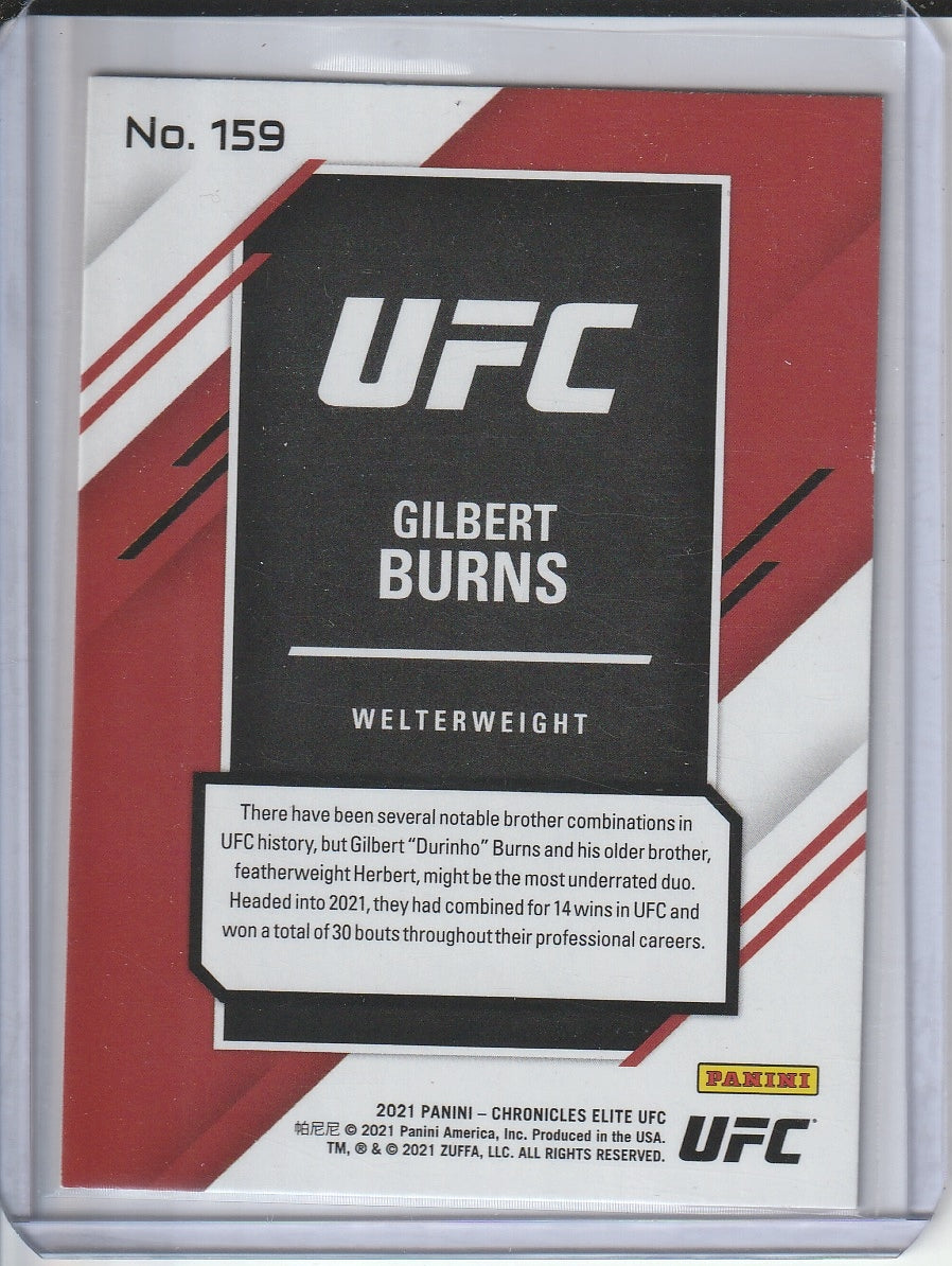 2021 Panini Chronicles Elite UFC - Gilbert Burns 'Pink' RC