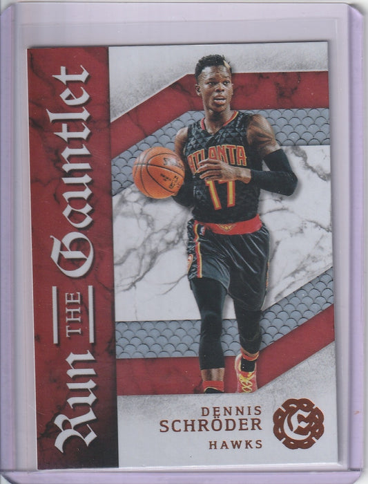 2016-17 Panini Excalibur Basketball - Dennis Schroder 'Run the Gauntlet'