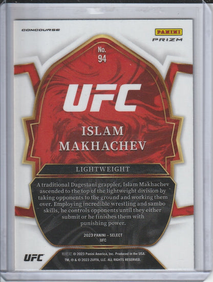 2023 Panini Select UFC - Islam Makhachev 'Concourse' Silver Prizm