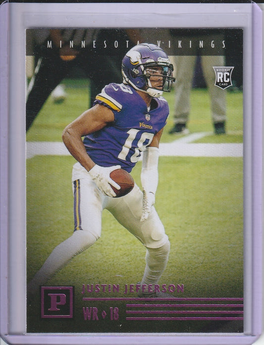 2020 Panini Chronicles Football - Justin Jefferson 'Pink' RC Rookie
