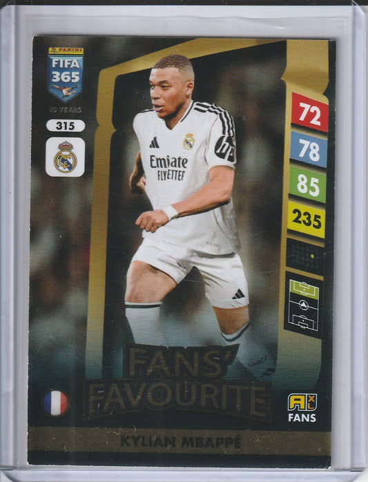 2025 Panini Fifa 365 - Kylian Mbappe 'Fans Favourite'
