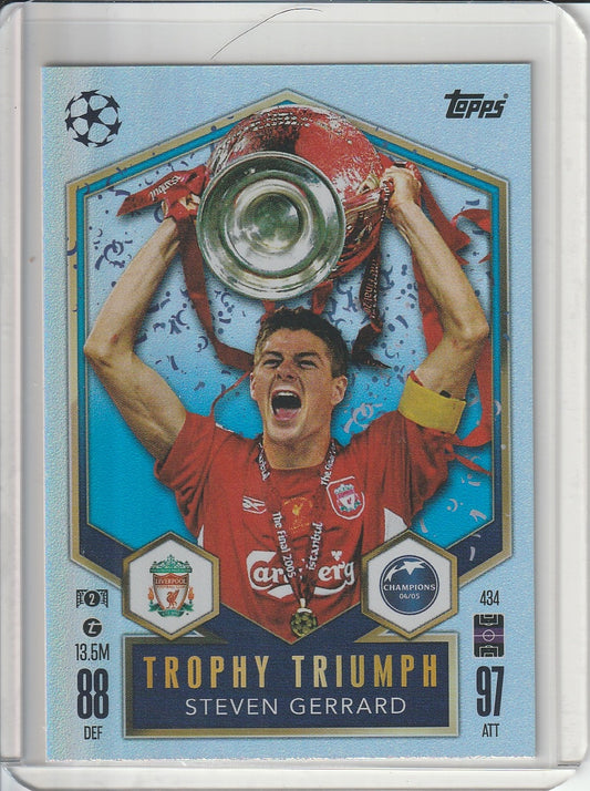 2025 Topps Match Attax - Steven Gerrad 'Trophy Triumph'