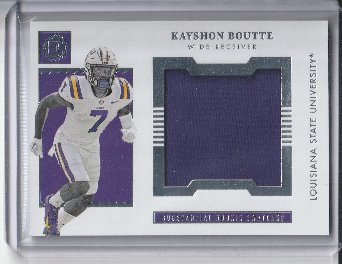 2023 Panini Chronicles Encased Draft Picks - Kayshon Boutte 'Substantial Rookie Swatches'