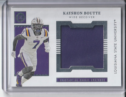 2023 Panini Chronicles Encased Draft Picks - Kayshon Boutte 'Substantial Rookie Swatches'