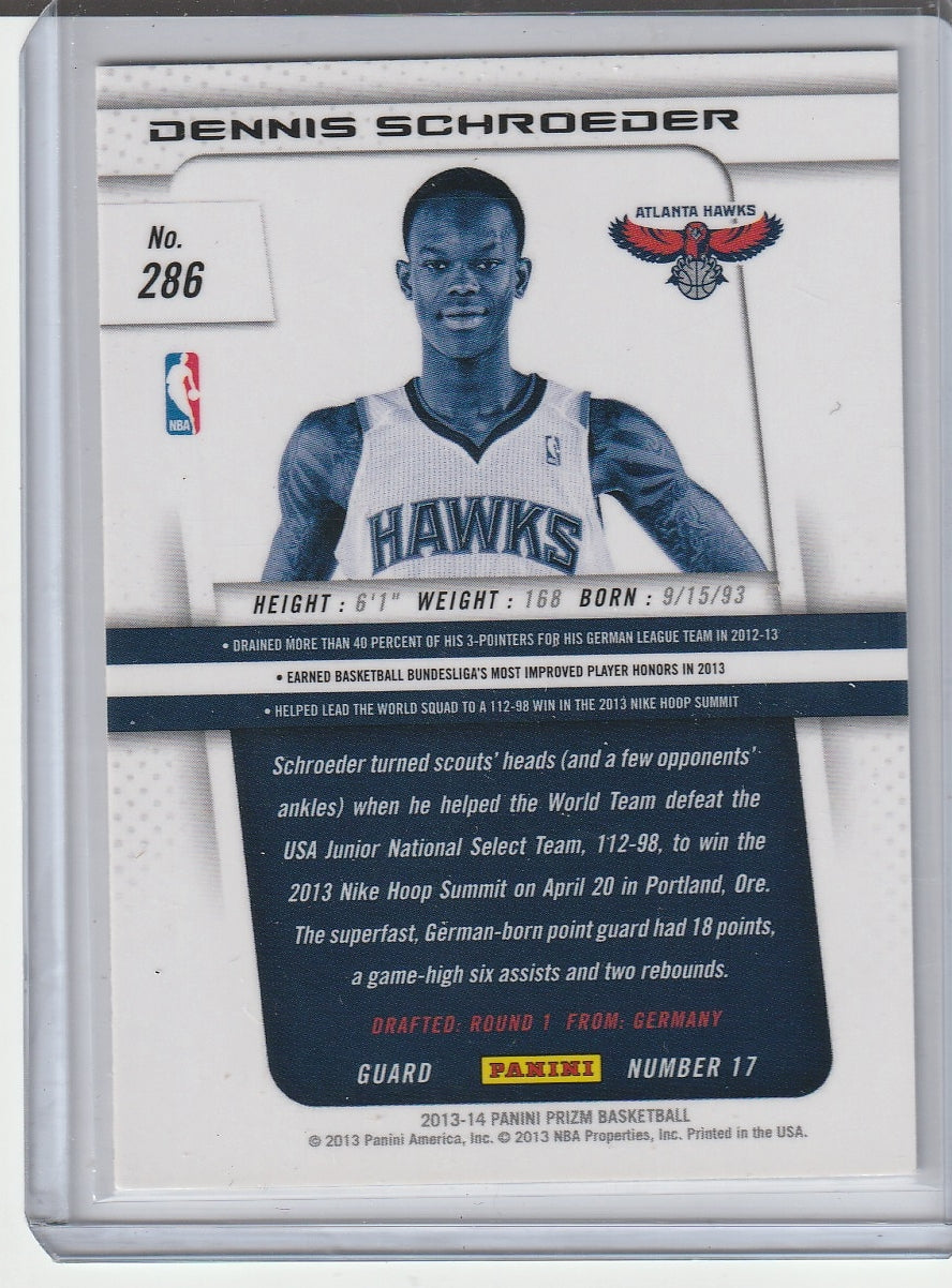 2013-14 Panini Prizm Basketball - Dennis Schroder RC Rookie
