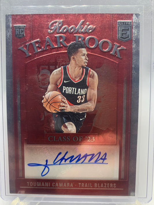 2023-24 Panini Donruss Elite Basketball - Toumani Camara ‘Rookie Year Book’ Autograph RC