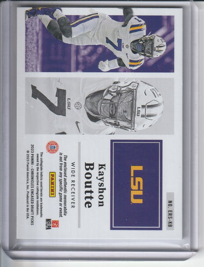 2023 Panini Chronicles Encased Draft Picks - Kayshon Boutte 'Substantial Rookie Swatches'