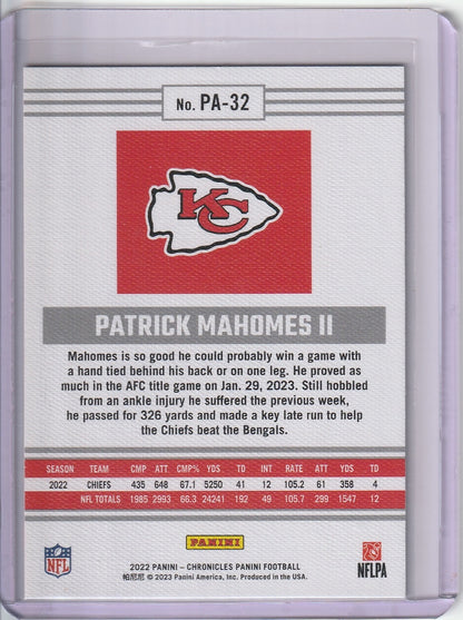 2022 Panini Chronicles Football - Patrick Mahomes II