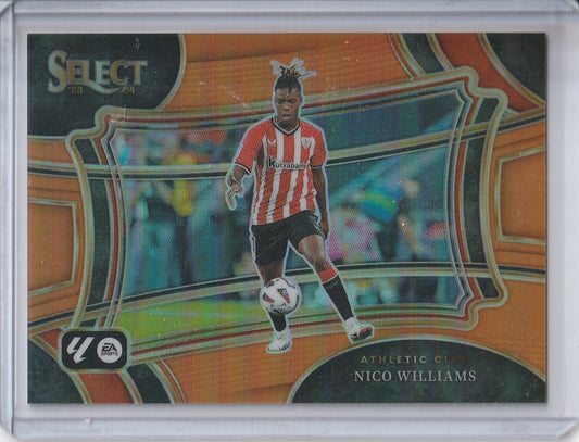 2023-24 Panini Select La Liga Soccer - Nico Williams 'Field Level' Orange /49