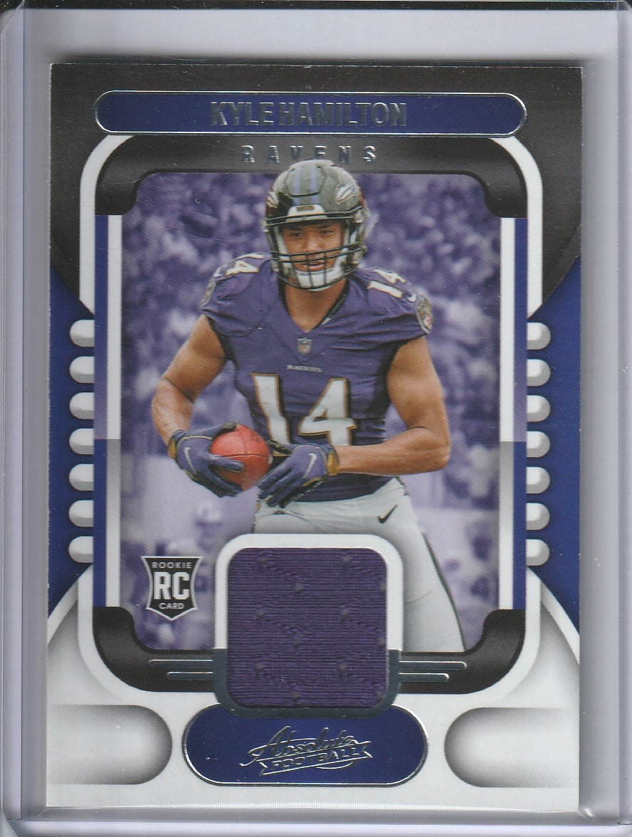 2022 Panini Absolute Football - Kyle Hamilton 'Rookie Materials' RC
