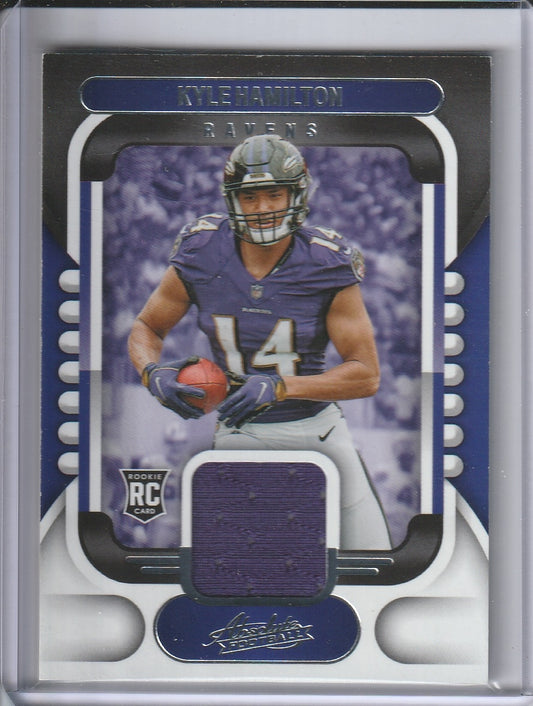 2022 Panini Absolute Football - Kyle Hamilton 'Rookie Materials' RC