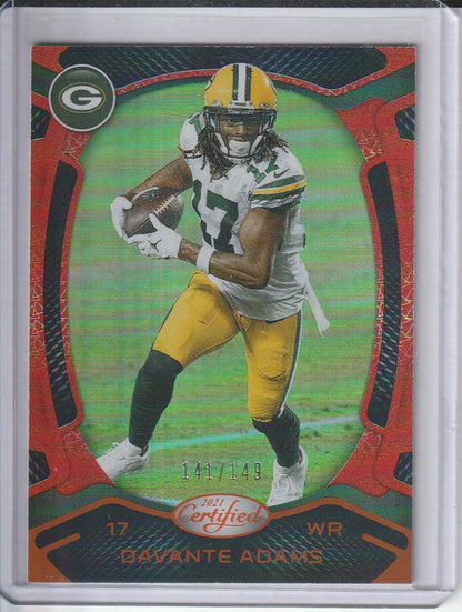 2021 Panini Certified Football - Davante Adams 'Orange' /149
