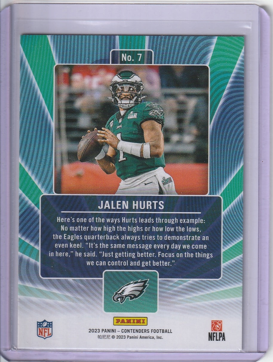 2023 Panini Contenders Football - Jalen Hurts 'Winning Ticket'