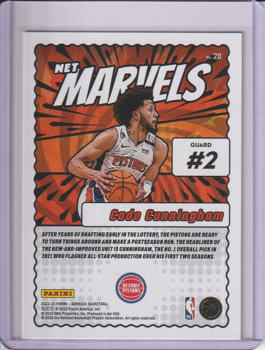 2023-24 Panini Donruss Basketball - Cade Cunningham 'Net Marvels'