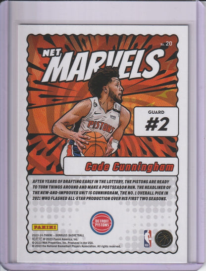 2023-24 Panini Donruss Basketball - Cade Cunningham 'Net Marvels'
