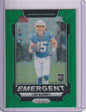 2024 Panini Prizm Football -Ladd McConkey 'Emergent Green' RC Rookie