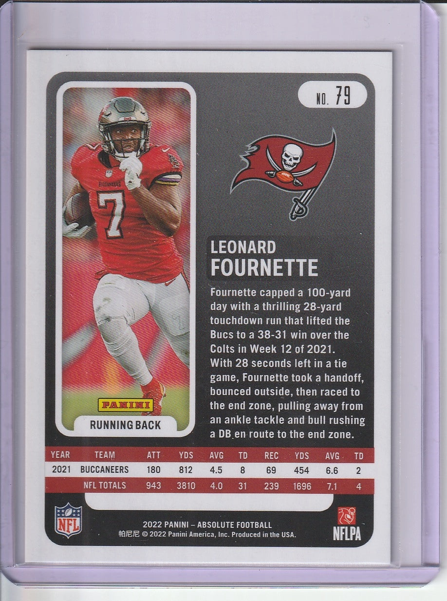 2022 Panini Absolute Football - Leonard Fournette 'Red Squares' /499