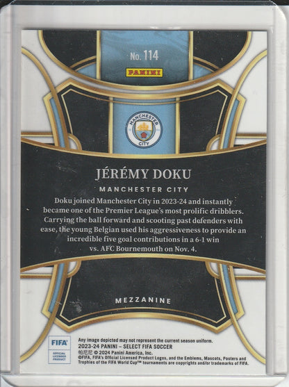 2023-24 Panini Select Fifa Soccer - Jeremy Doku 'Mezzanine'