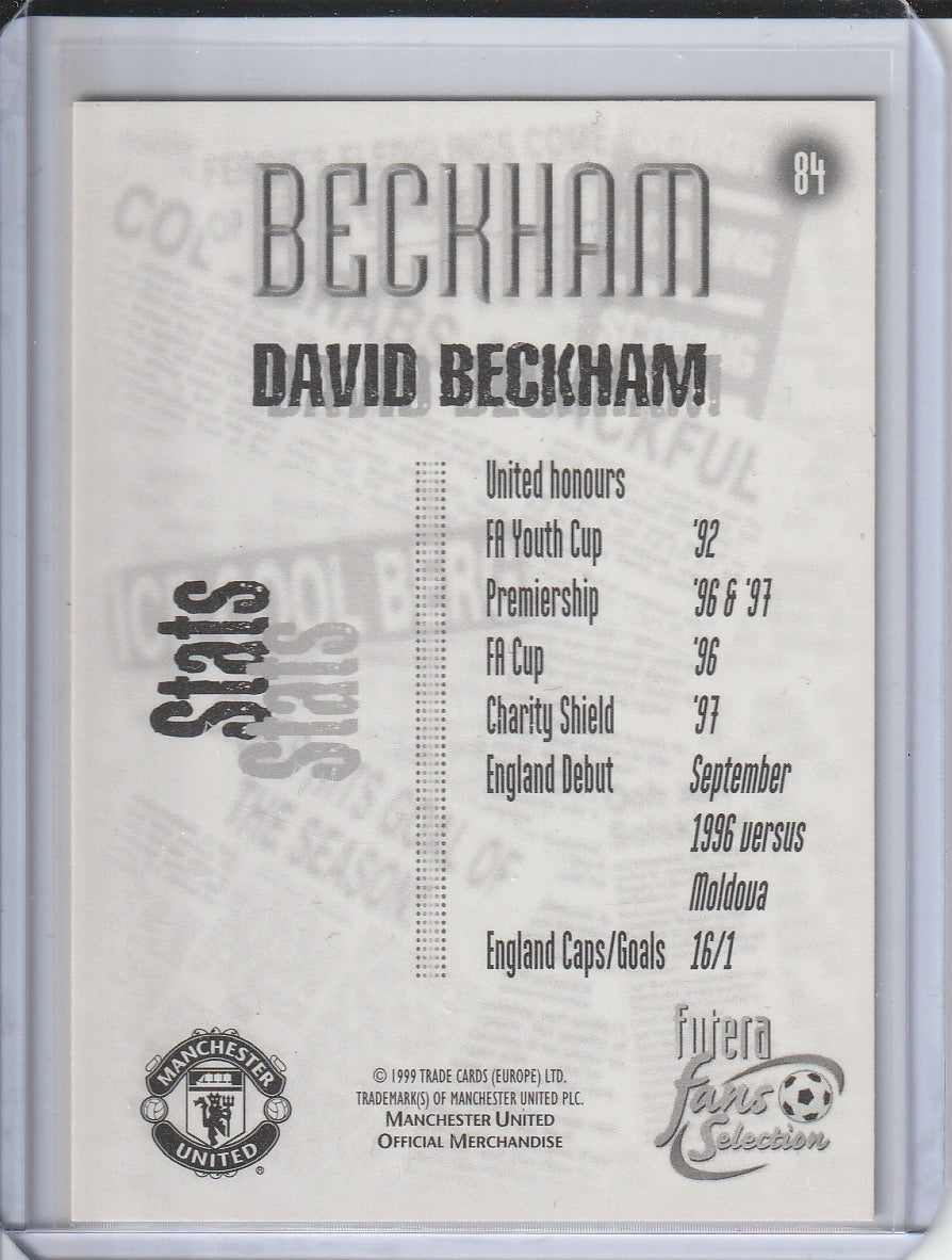 1999 Futera - David Beckham 'Fans Selection'