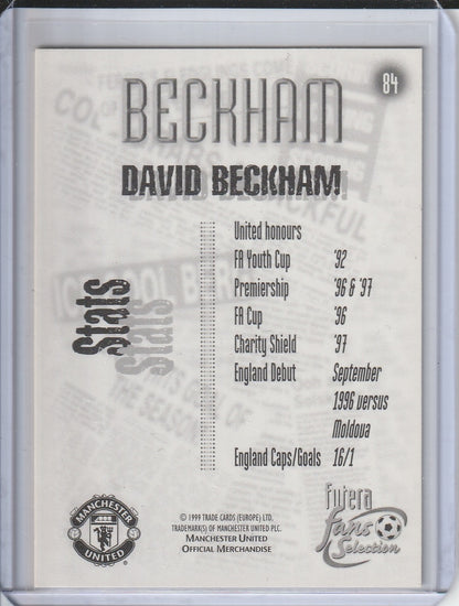 1999 Futera - David Beckham 'Fans Selection'