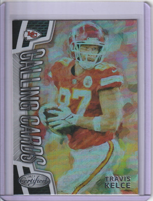 2023 Panini Certified Football - Travis Kelce 'Calling Cards'