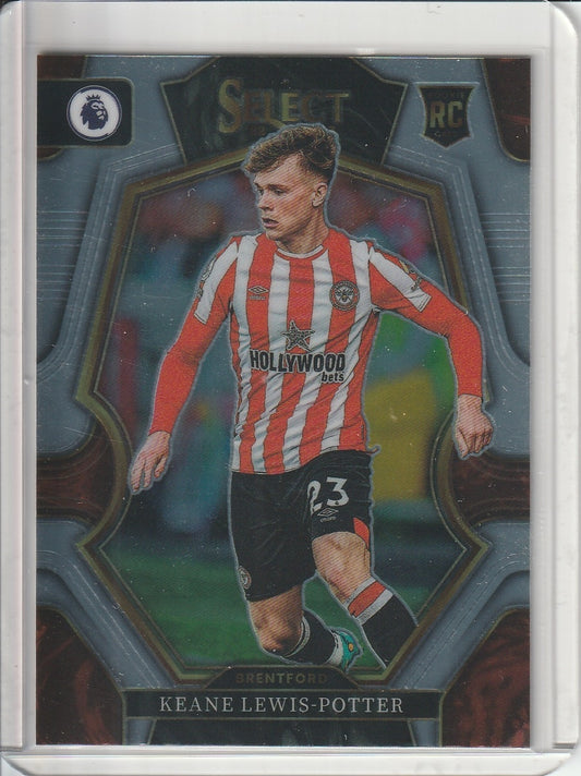 2022-23 Panini Select Premier League Soccer - Keane Lewis-Potter 'Mezzanine' RC Rookie