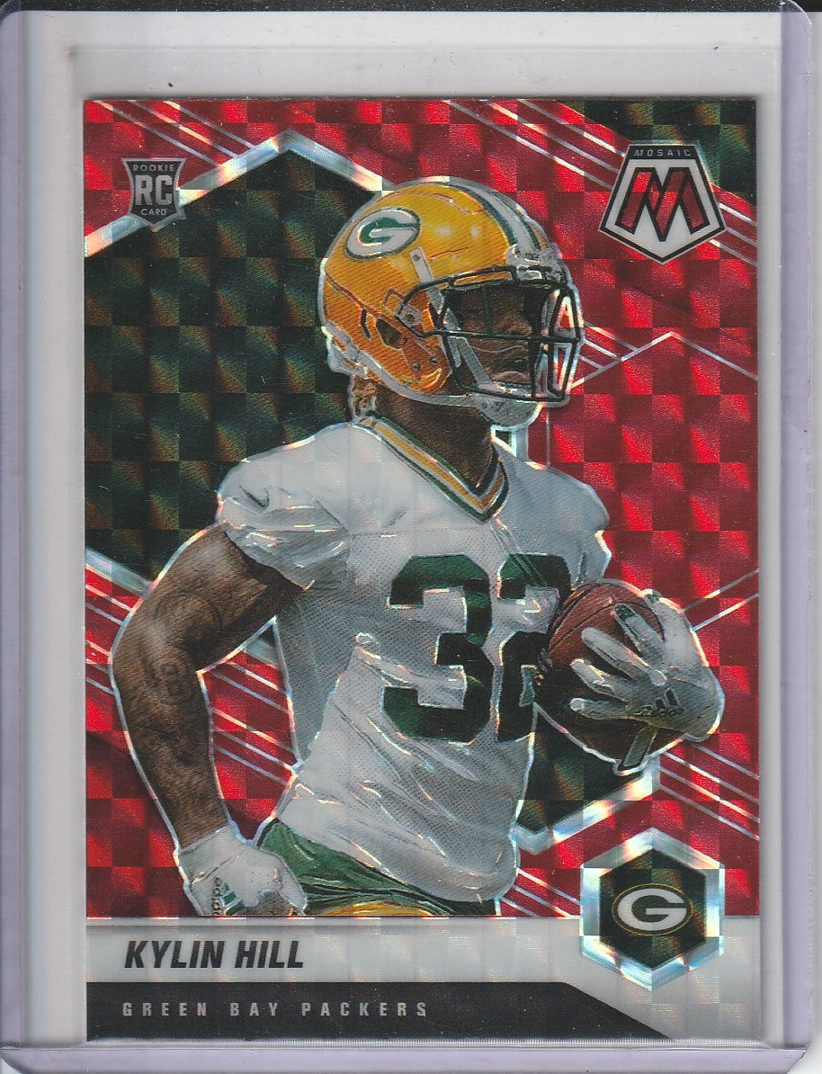 2021 Panini Mosaic Football - Kylin Hill 'Red Prizm' RC Rookie