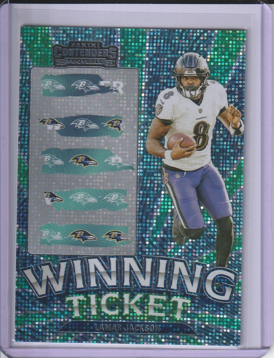 2023 Panini Contenders Football - Lamar Jackson 'Winning Ticket'