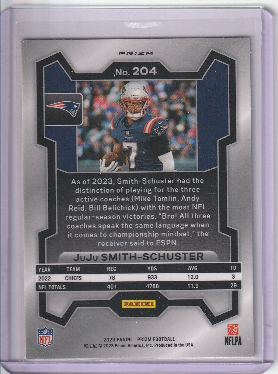 2023 Panini Prizm Football - JuJu Smith-Schuster 'Orange Lazer'