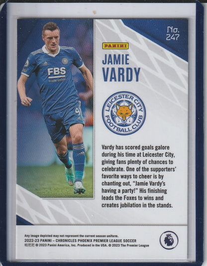 2022-23 Panini Chronicles Phoenix Premier League Soccer - Jamie Vardy 'Purple Mojo'