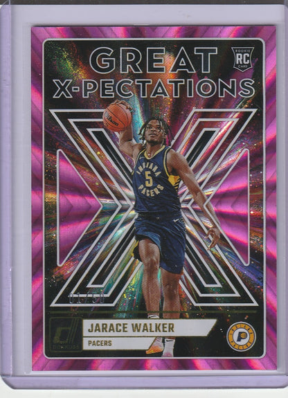 2023-24 Panini Donruss Basketball - Jarace Walker 'Great Expectations' RC Rookie Pink Lazer /50