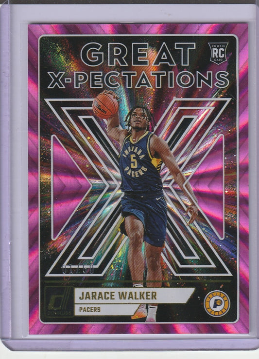 2023-24 Panini Donruss Basketball - Jarace Walker 'Great Expectations' RC Rookie Pink Lazer /50