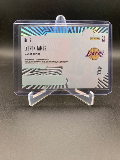 2019-20 Panini Illusions Basketball - LeBron James ‘Shining Stars’ Emerald