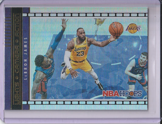 2021-22 Panini Hoops Basketball - LeBron James 'Lights, Camera, Action' Holo