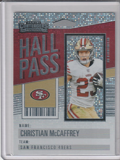 2023 Panini Contenders Football - Christian McCaffrey 'Hall Pass'