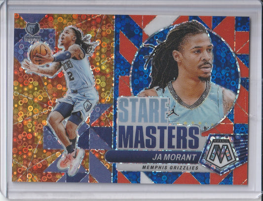 2023-24 Panini Mosaic Basketball - Ja Morant 'Stare Masters' Blue Disco /85