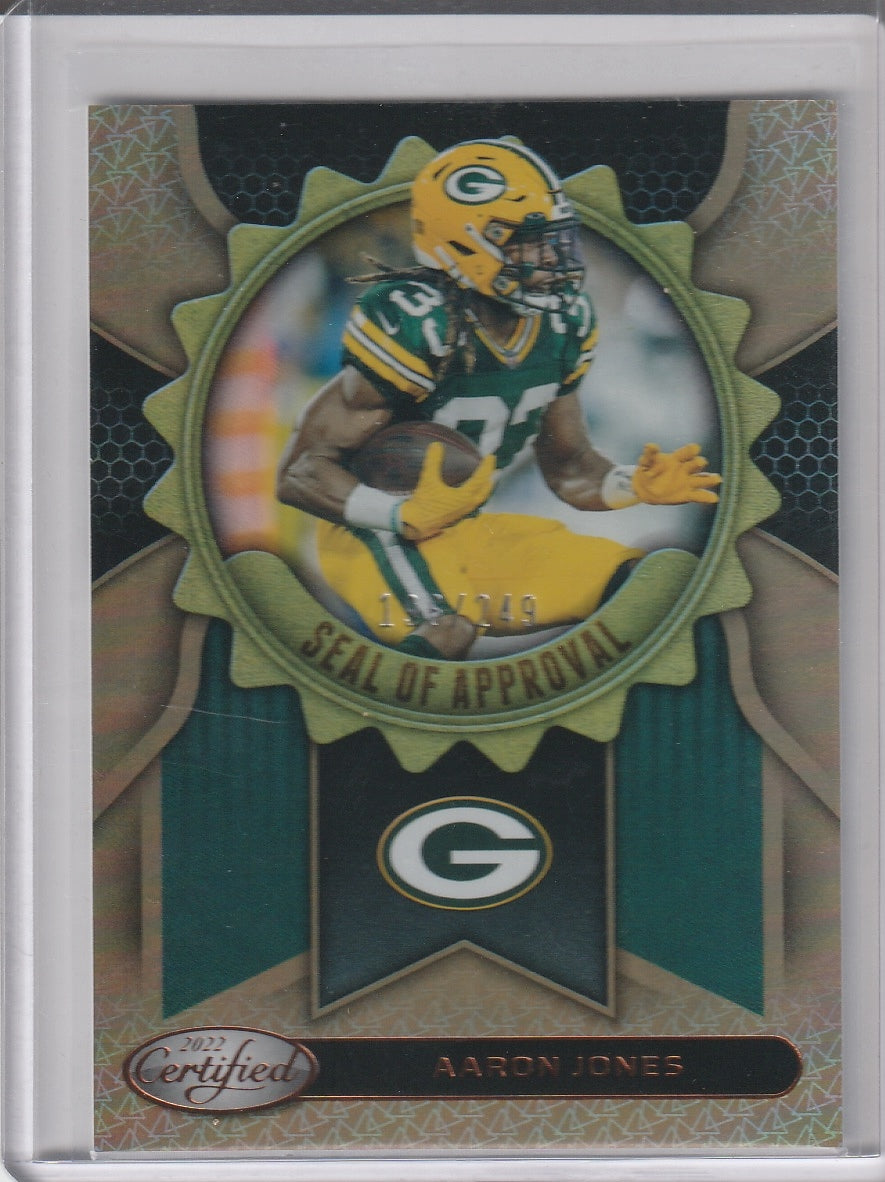 2022 Panini Certified Football - Aaron Jones 'Seal of Approval' /249