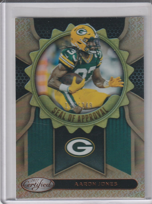 2022 Panini Certified Football - Aaron Jones 'Seal of Approval' /249